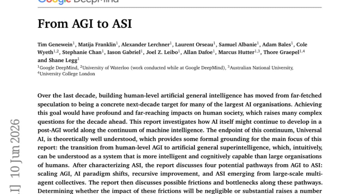 Google, 인간 수준 AGI 이후의 AI 발전 경로 4가지를 분석한 보고서 공개