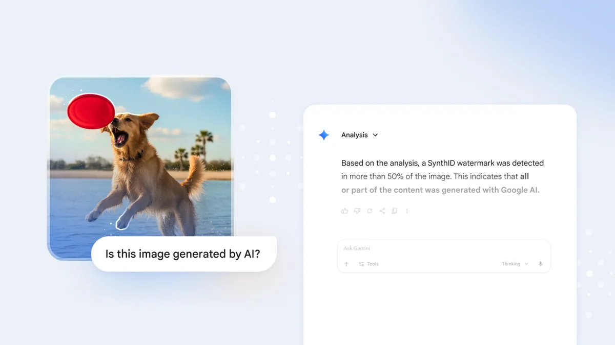 Google DeepMind, Gemini 앱에 SynthID 기반 AI 이미지 검증 기능 추가