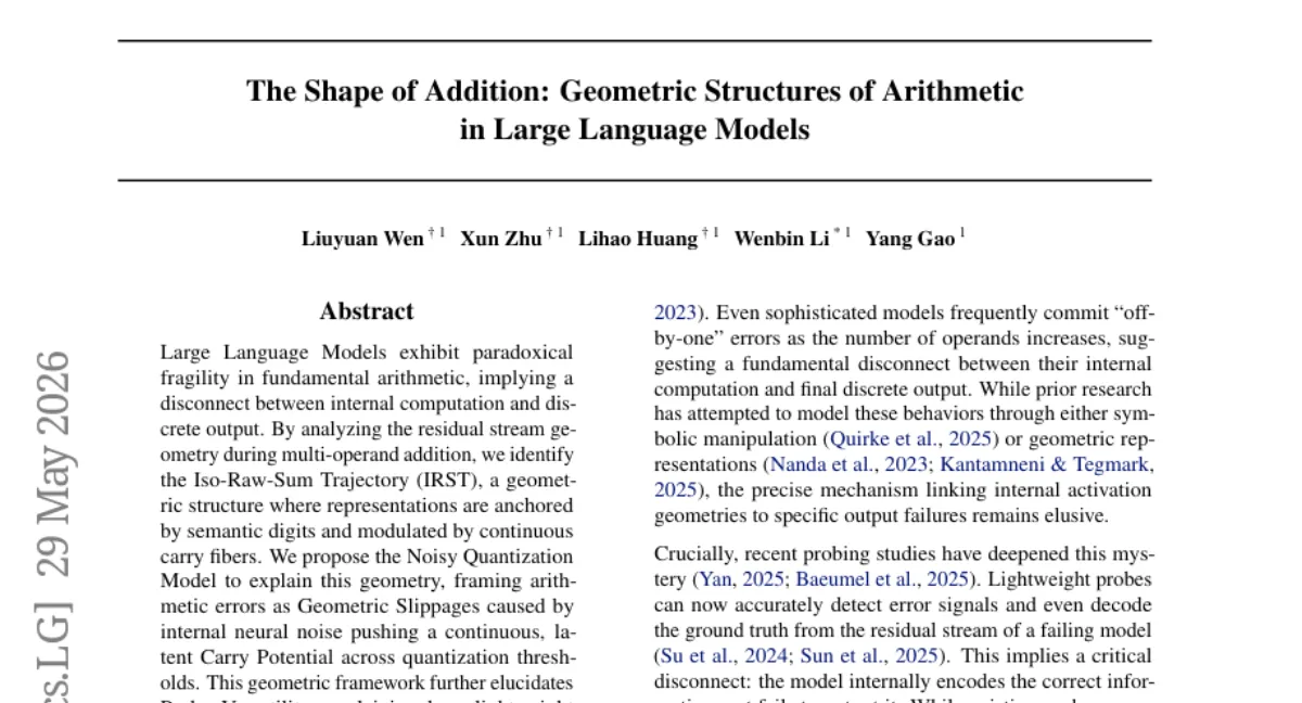 NJU, 덧셈 오류를 기하학적 미끄러짐으로 설명 — IRST 구조와 Noisy Quantization Model