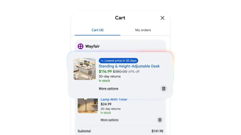Google, 'Universal Cart' 출시 — 인터넷 전체 쇼핑 경로 추적