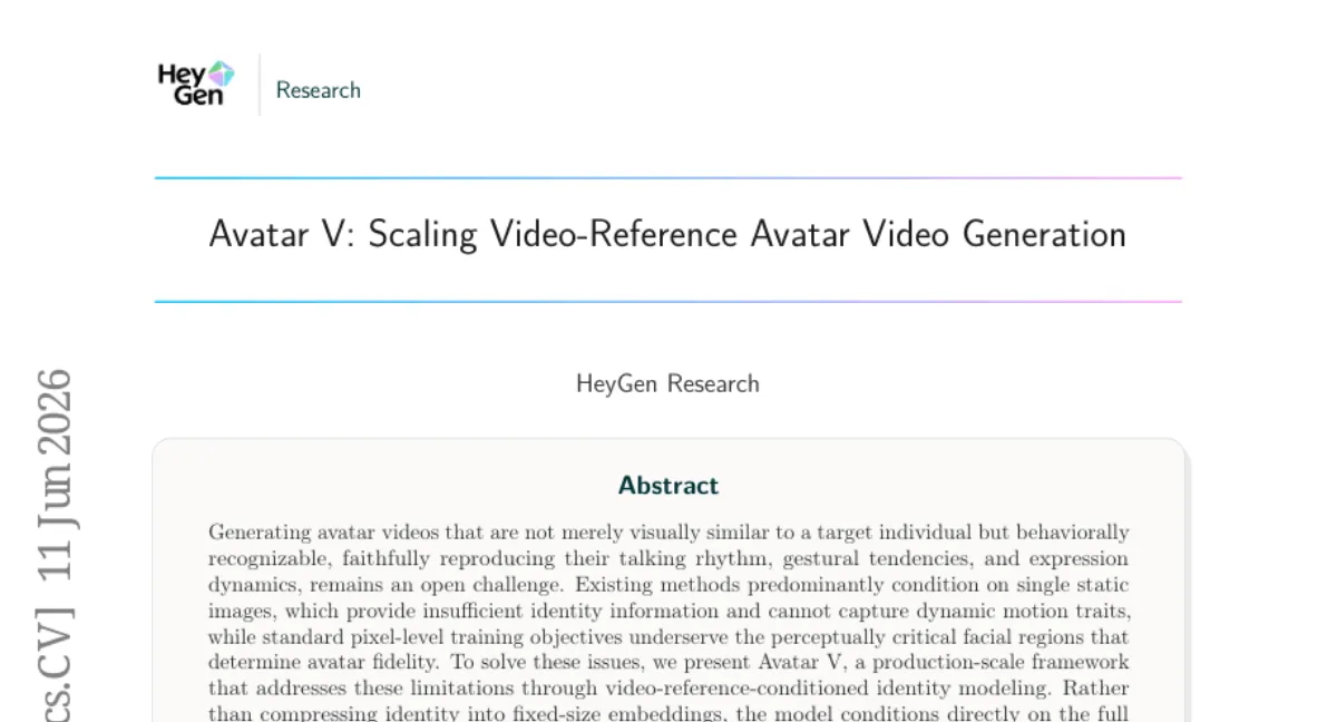 HeyGen, 1080p 무제한 길이 아바타 영상 생성 Avatar V — 동작·표정·화법 재현