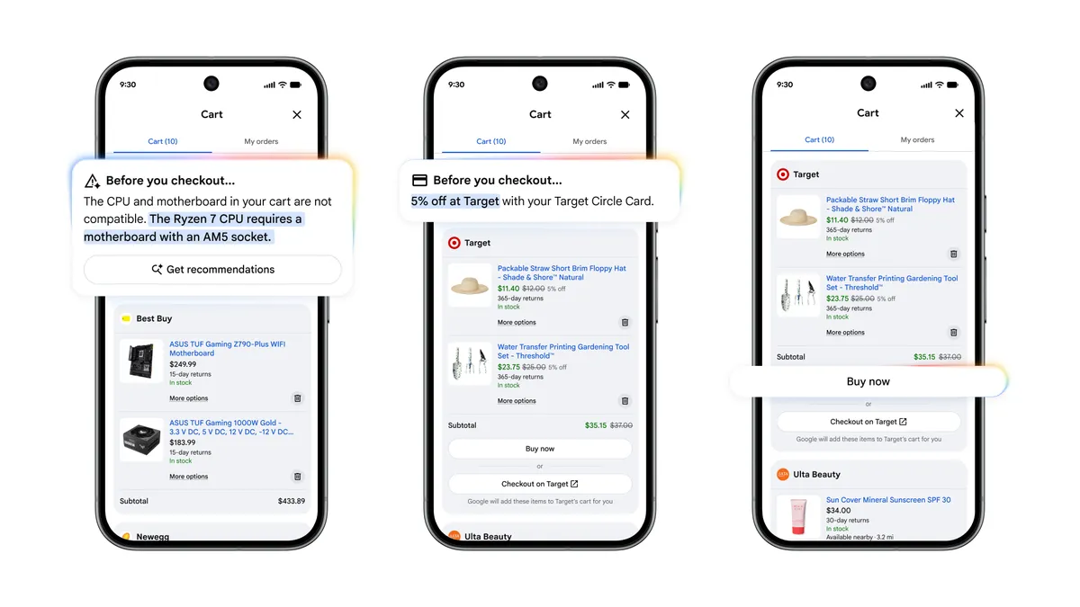 Google I/O 2025: AI 쇼핑 'Universal Cart' 공개 — 검색·Gemini·유튜브 통합