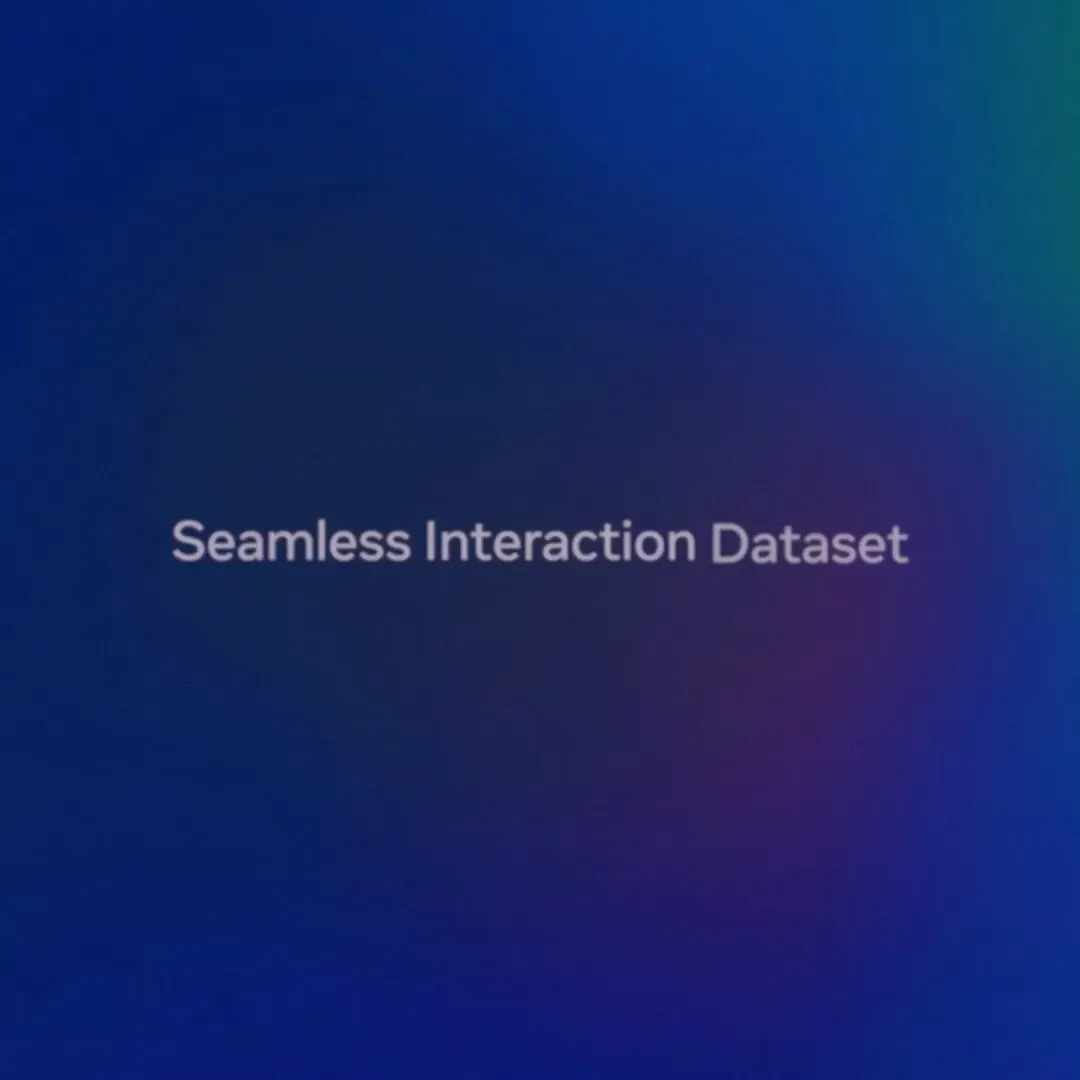 Meta FAIR, 인간 상호작용 비디오 데이터셋 Seamless Interaction Dataset 공개