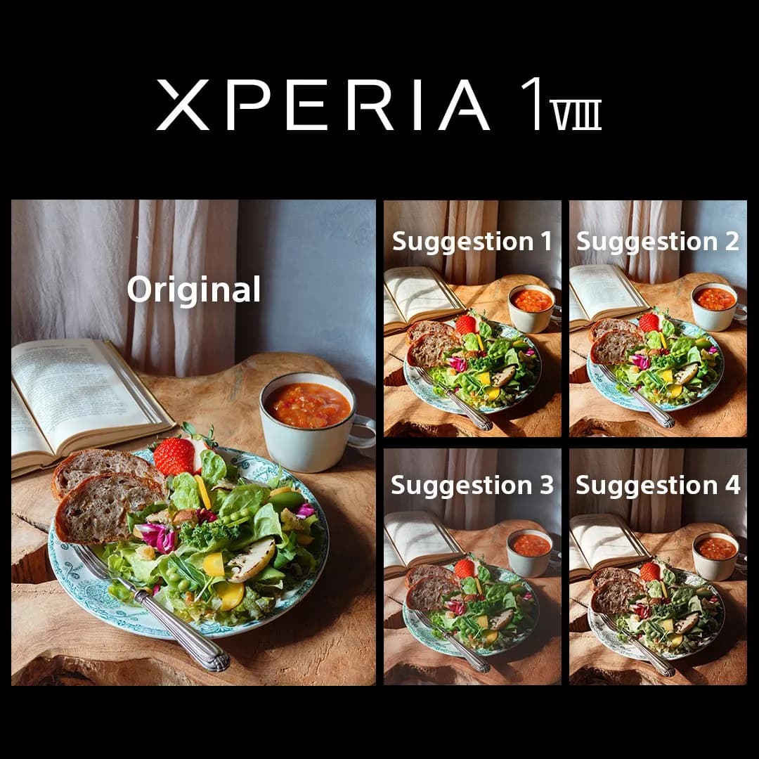 Sony, Xperia 1 XIII AI 카메라 어시스턴트 기능 설명 — 사진 보정 아닌 조명·심도 기반 제안