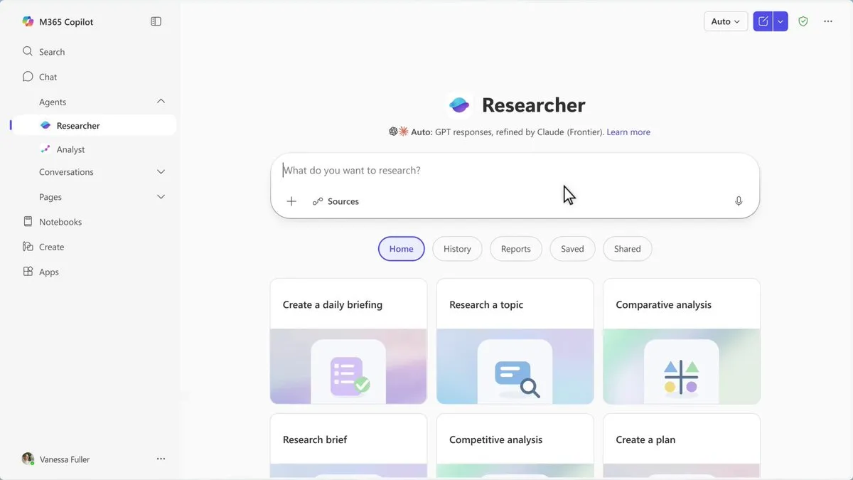 Nadella 'Critique' 공개 — M365 Copilot에 멀티모델 딥 리서치 시스템 도입
