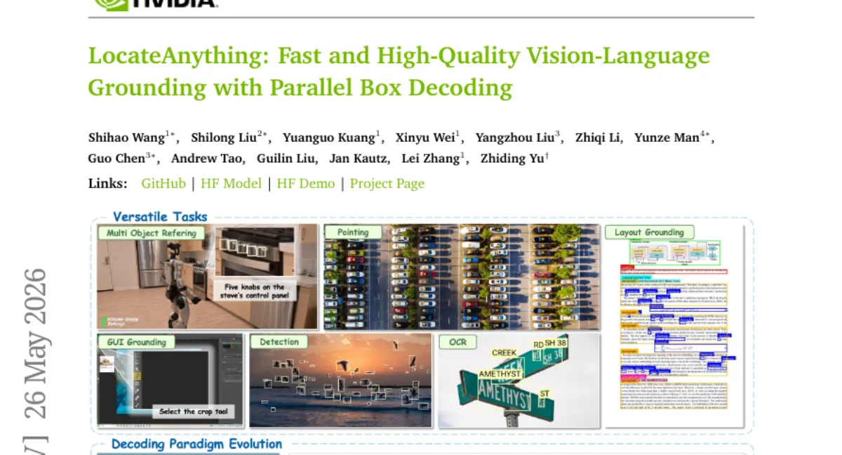 NVIDIA, 병렬 박스 디코딩으로 VLM 시각적 그라운딩·검출 속도·정확도 동시 개선