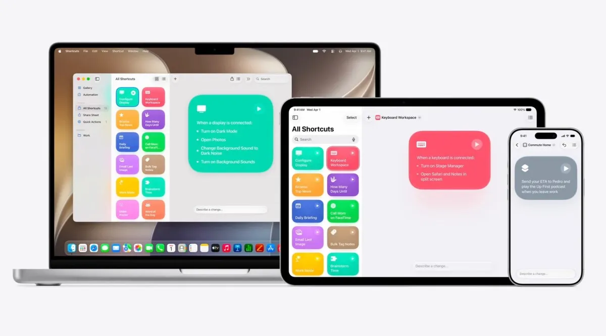 Apple, Shortcuts 에 AI 워크플로우 빌더 도입 — 프롬프트로 자동화 생성