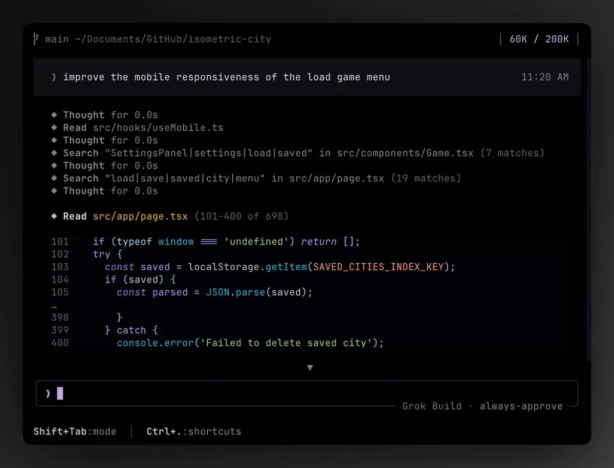 xAI, Grok Build에 Composer 2.5 출시 — 장기 태스크 특화 모델