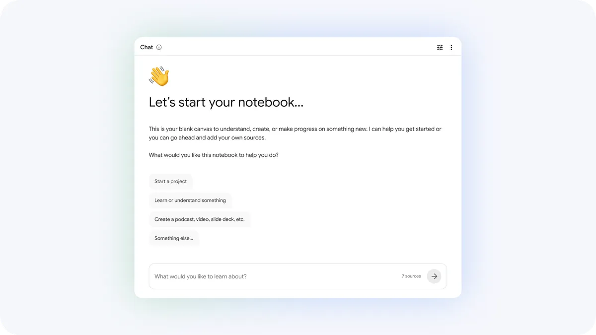 Google NotebookLM, Gemini 3.5 탑재 — 검색 연동 강화