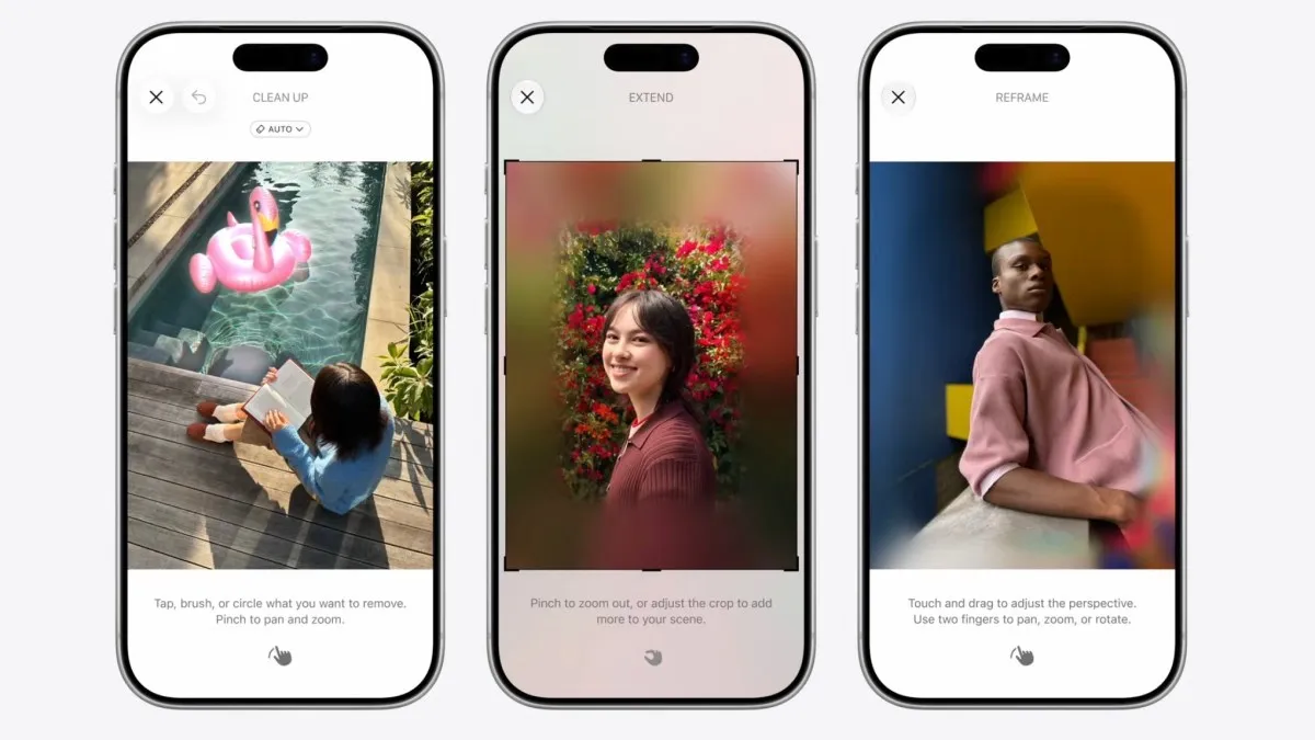 Apple Photos, AI 기반 'Reframe' 기능 추가 — 공간 인식 원근 보정