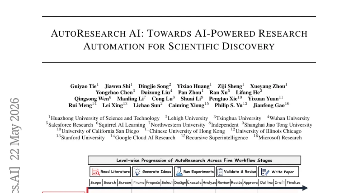 AutoResearch: AI 과학 워크플로우 자동화의 스펙트럼과 평가 체계