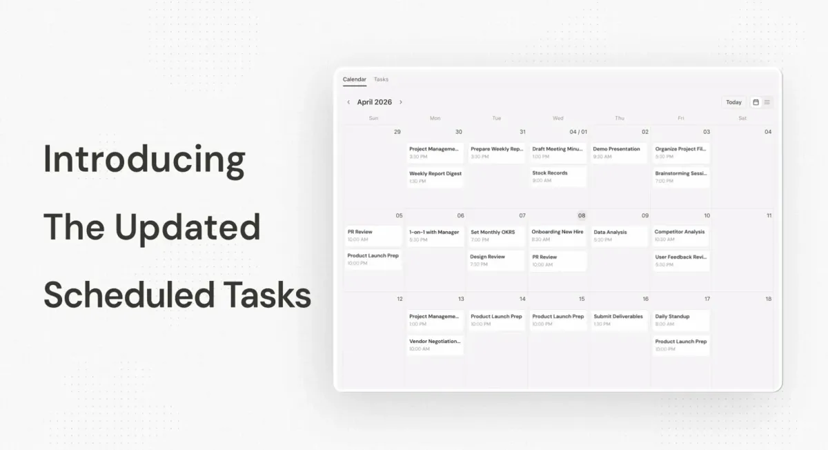 Manus AI, Scheduled Tasks 2.0 출시 — 반복 작업 자동화 기능 전면 업데이트