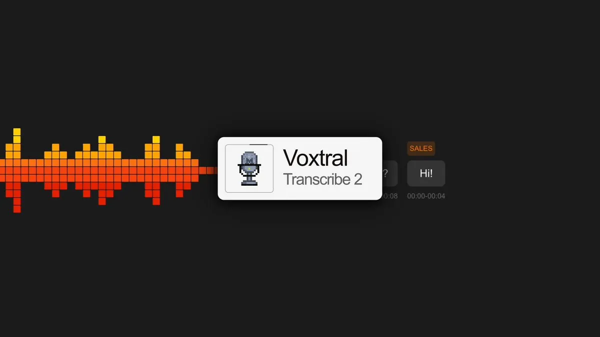 Mistral AI, Voxtral Transcribe 2 공개 — 실시간 STT 200ms 미만