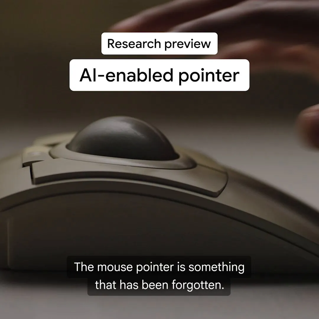 Google DeepMind, AI로 마우스 포인터 재해석 — 제스처·음성·자연어로 Gemini 조작