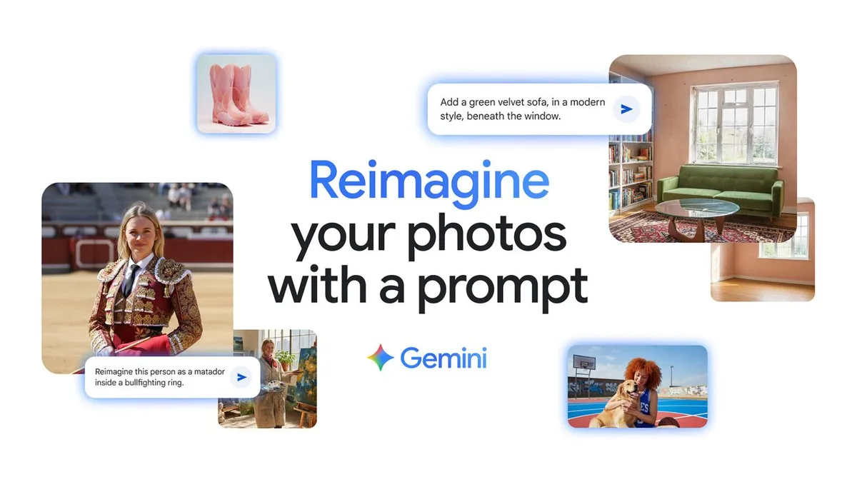 Google DeepMind, Gemini 앱에 이미지 편집 모델 Nano Banana 탑재 — 인물·반려동물 유사성 유지