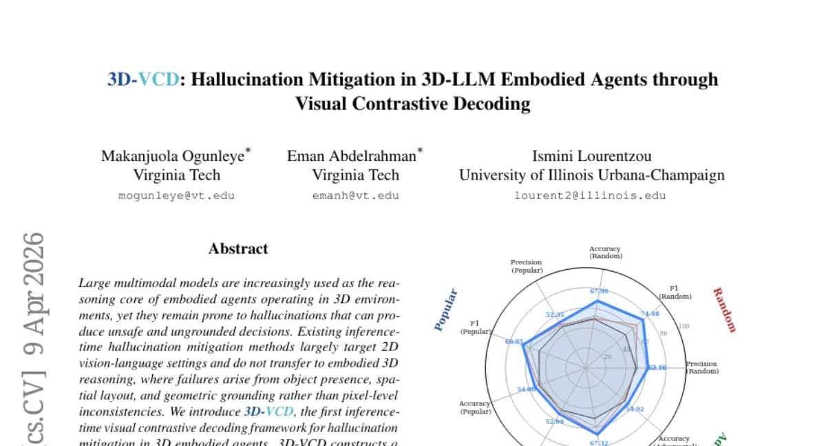 3D-VCD: First inference-time contrastive decoding for embodied 3D hallucination mitigation