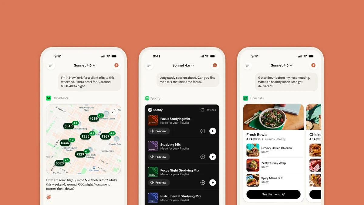 Anthropic expands Claude app connectors to personal services like Spotify, Uber, Instacart