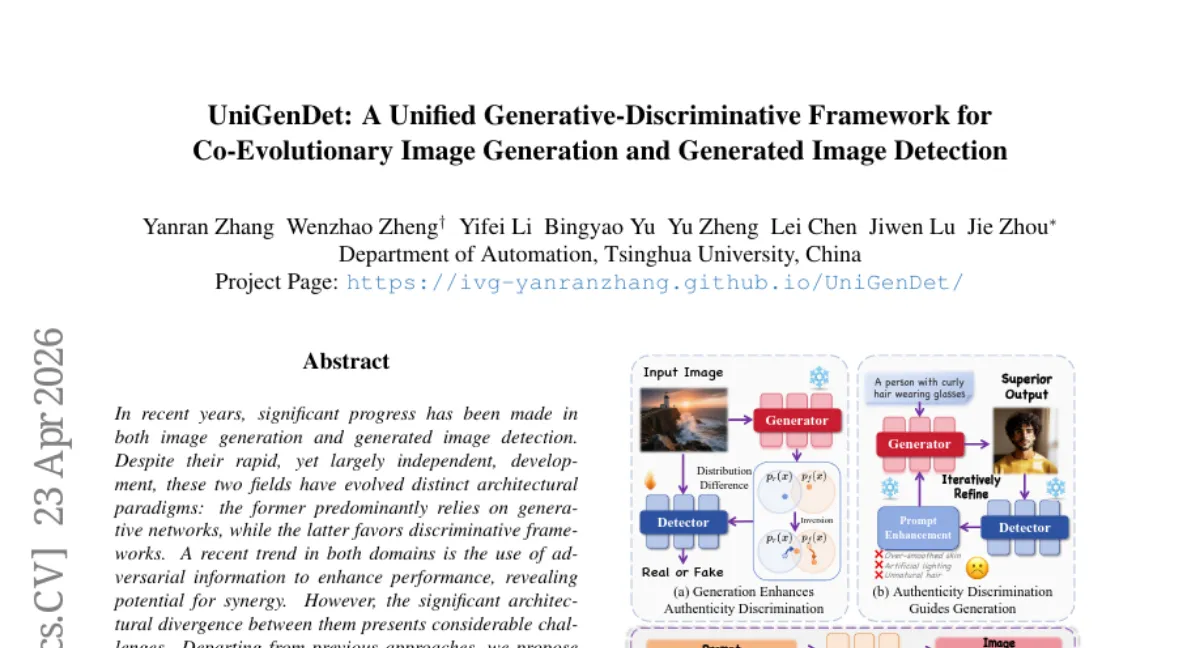 UniGenDet: Unified generative-discriminative framework for co-evolutionary image generation and detection