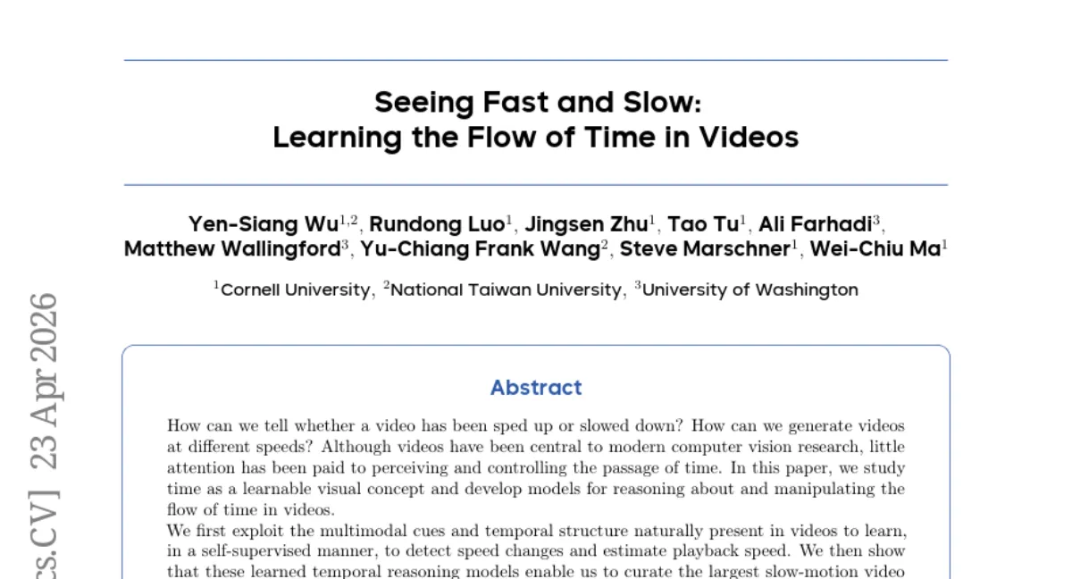 Learning to Perceive and Control Time in Videos — Speed Detection, Slow-Mo Curation, and Temporal Super-Resolution
