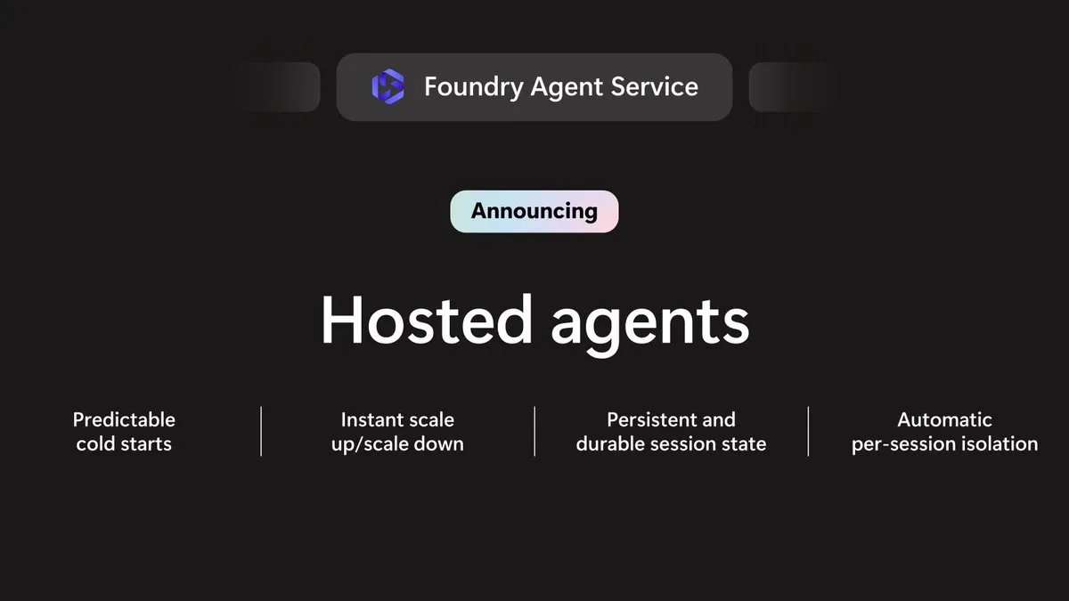 Nadella 'Every agent will need its own computer' — Foundry Hosted agents launch
